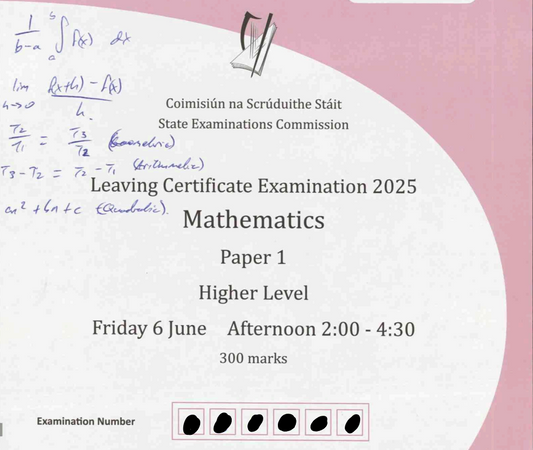 H1 Maths Paper 1 and Paper 2 Scripts
