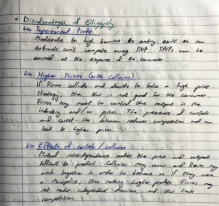 H1 Leaving Cert Economics Notes